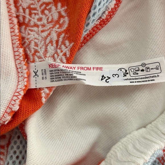 Free People Movement Way To Go Shorts in Floral Embroidered Coral Combo - Picture 9 of 14